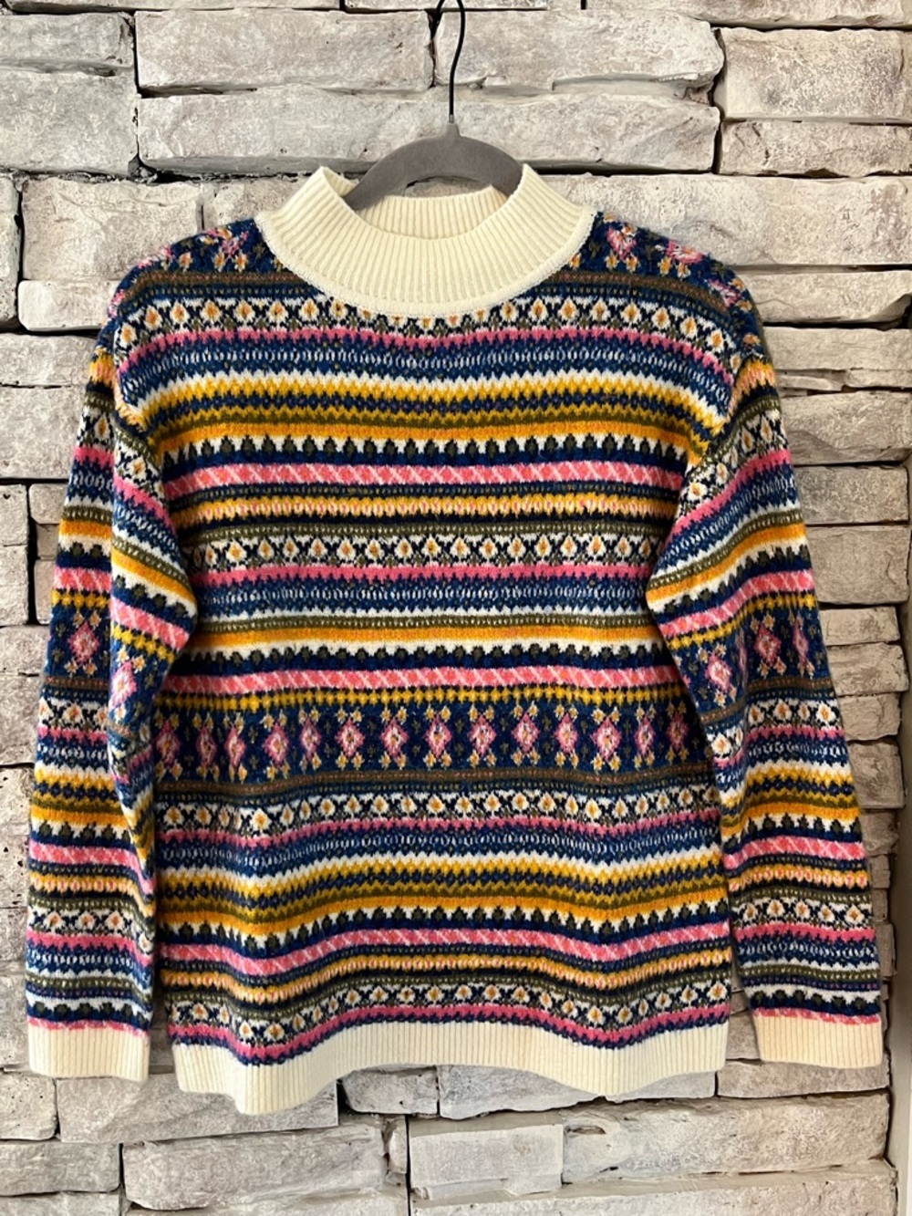 Talbots Fair Isle Multi-Colored Cozy Sweater